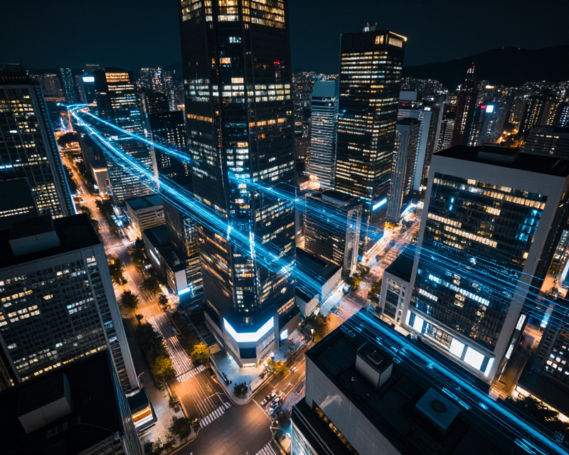 Futuristic AI Seoul