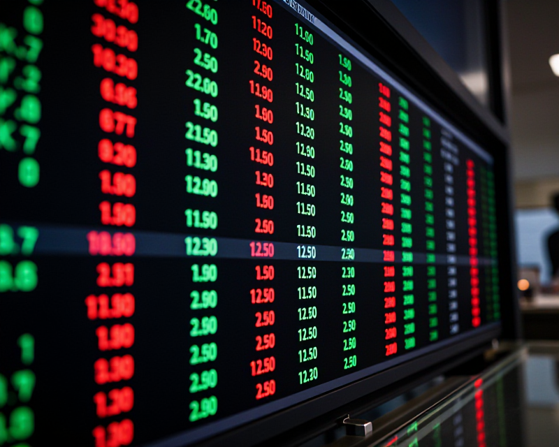 Stock Market Digital Ticker
