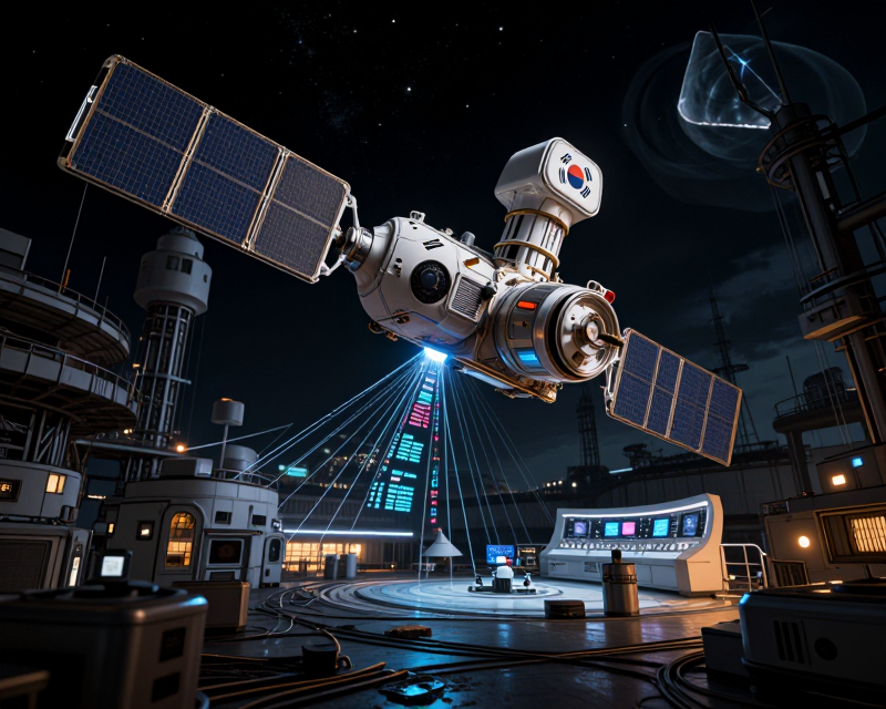 Futuristic Space and AI Infrastructure