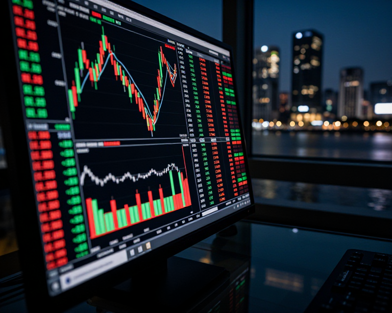 Stock Market Terminal in Seoul