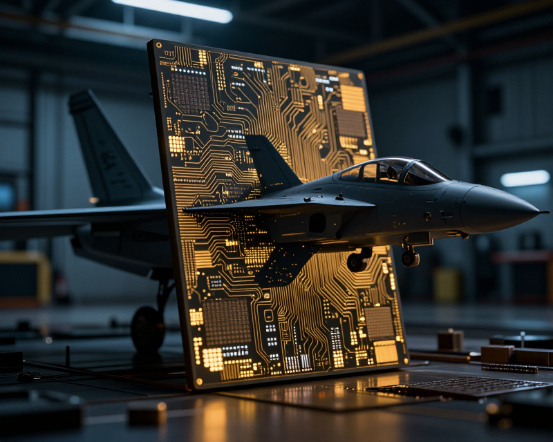 The Contrast of High-Tech and Military Infrastructure