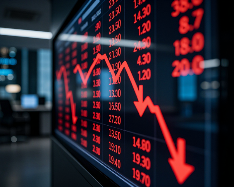 Stock Market Decline Concept