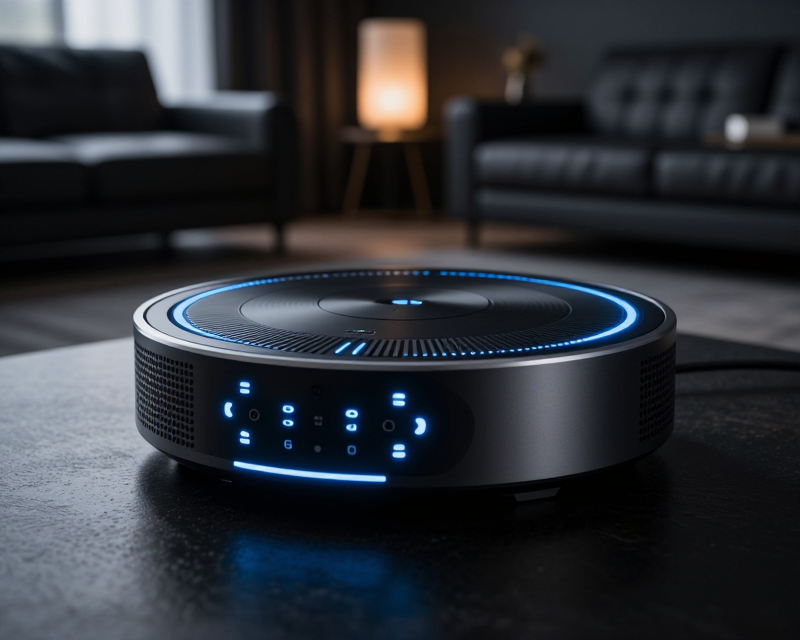 Futuristic AI Home Hub