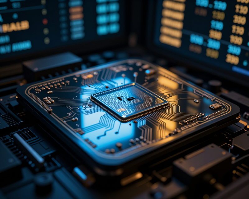 High-tech Semiconductor Glow