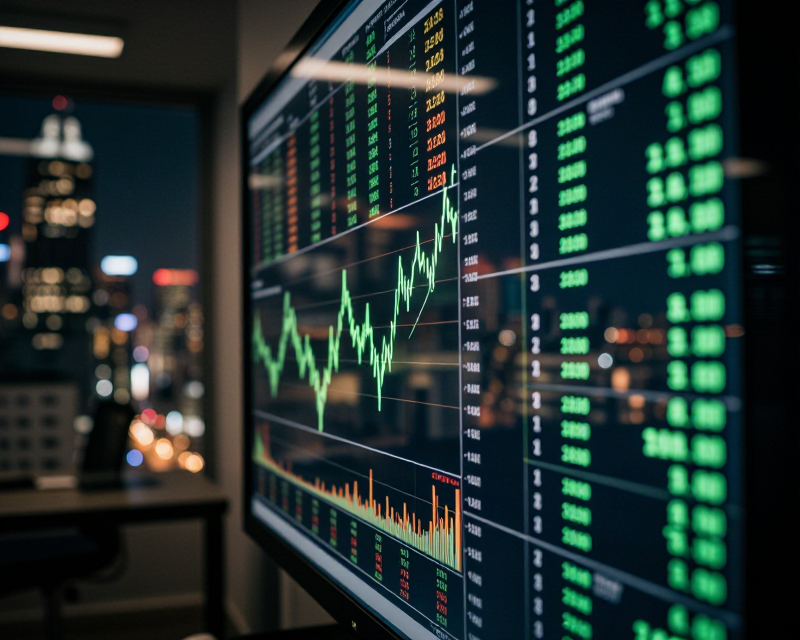 Stock Market Surge Visual